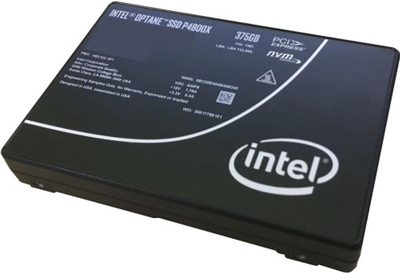 Alt view image 2 of 2 - Intel Optane SSD DC P4800X SSDPE21M375GA01 2.5" U.2 375GB PCI-Express 3.0 x4, NVMe 3D XPoint Enterprise Solid State Drive