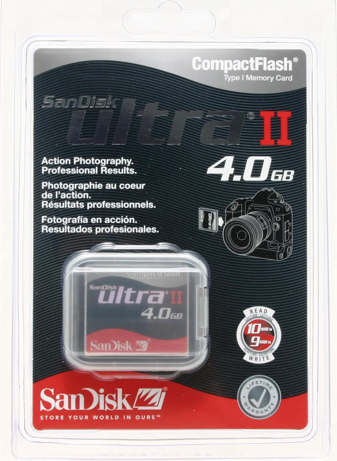 Alt view image 2 of 2 - SanDisk Ultra II 4GB Compact Flash (CF) Flash Card Model SDCFH-4096-901