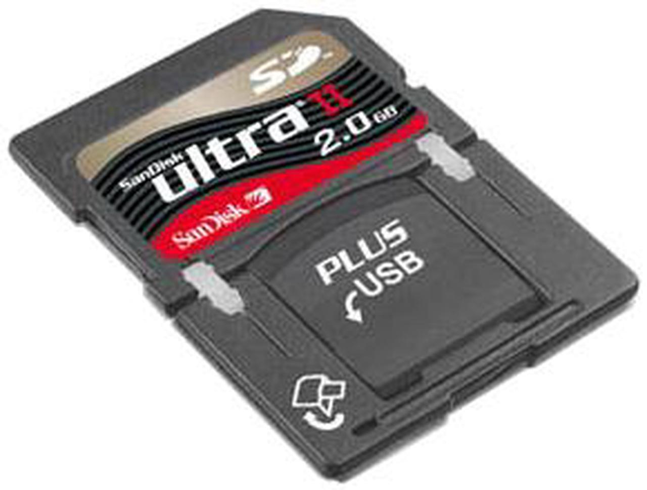 Main image of SanDisk Ultra II 2GB SD Plus USB Flash Card Model SDSDPH2048901