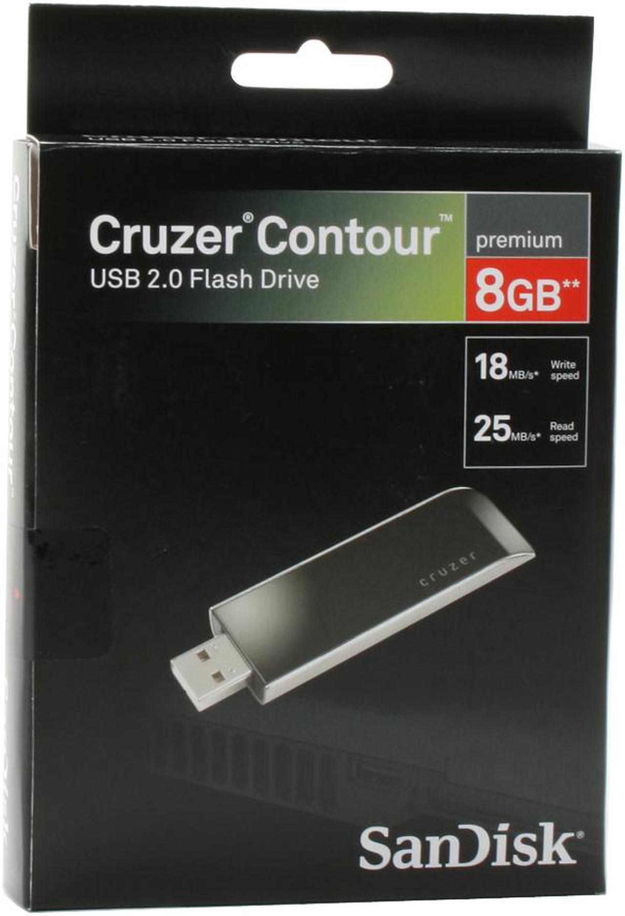 Alt view image 6 of 6 - SanDisk Contour 8GB Flash Drive (USB2.0 Portable) SDCZ8-8192-A75