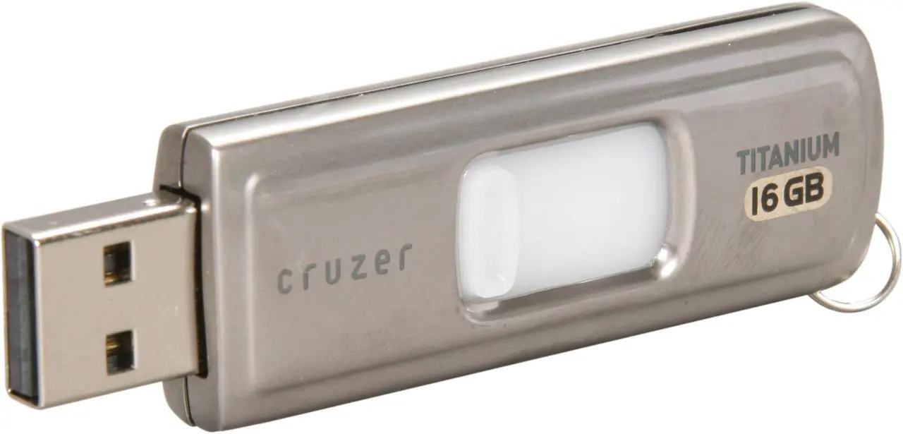 Main image of SanDisk Ultra Cruzer Titanium 16GB Flash Drive (USB2.0 Portable) SDCZ7-016G-A11