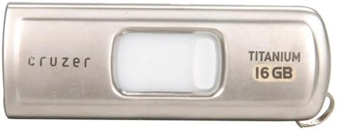 Alt view image 3 of 5 - SanDisk Ultra Cruzer Titanium 16GB Flash Drive (USB2.0 Portable) SDCZ7-016G-A11