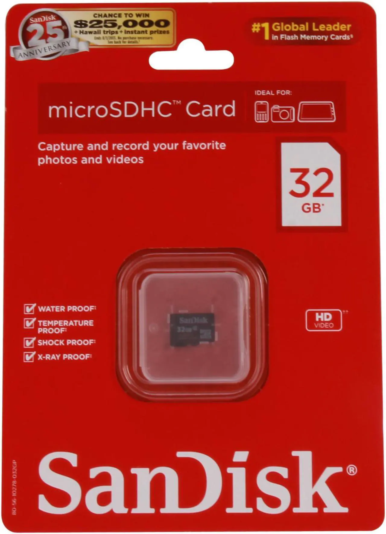 Alt view image 3 of 3 - SanDisk 32GB microSDHC Flash Card Model SDSDQ-032G-A11M