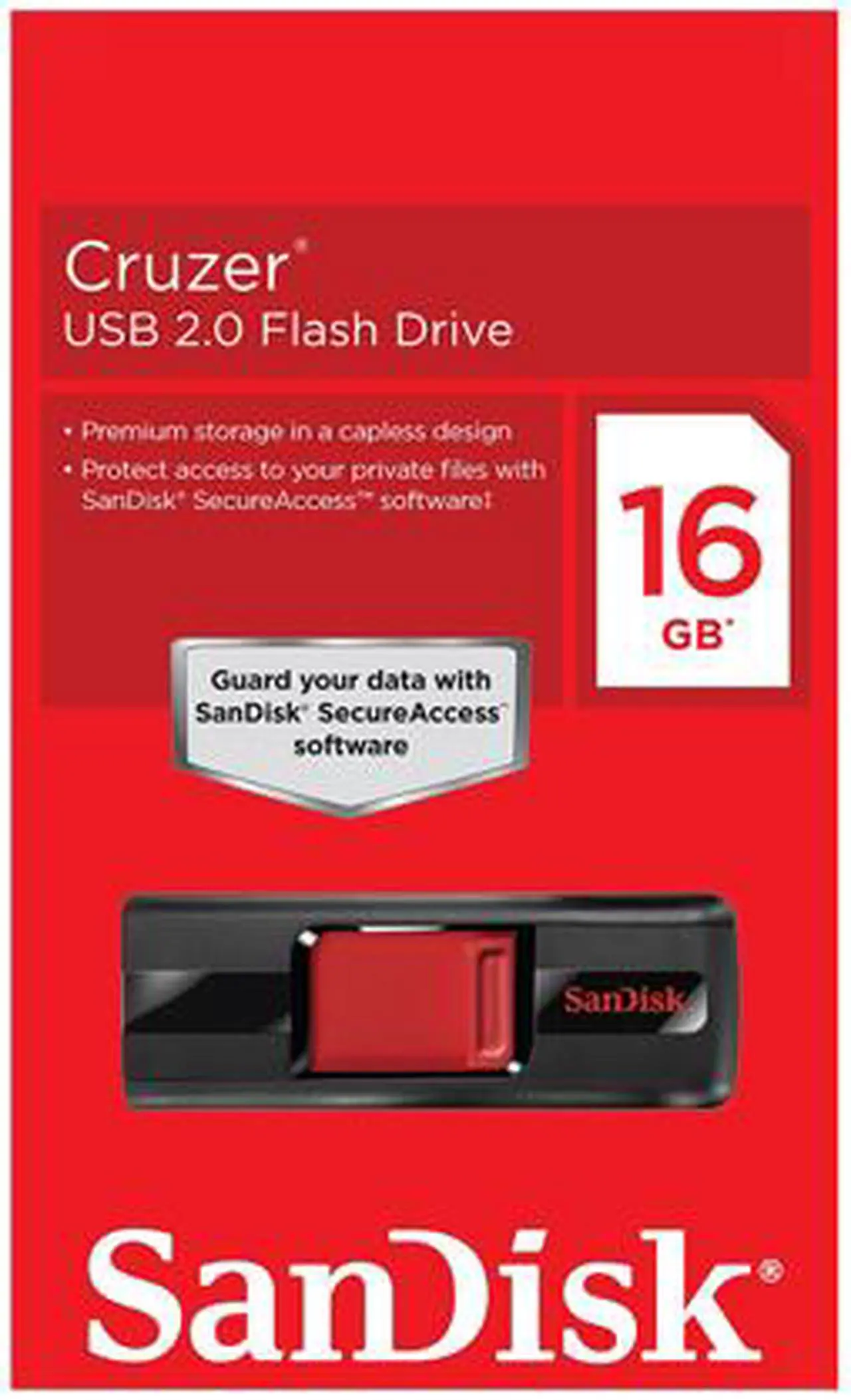 Alt view image 4 of 4 - SanDisk 16GB Cruzer CZ36 USB 2.0 Flash Drive (SDCZ36-016G-B35)