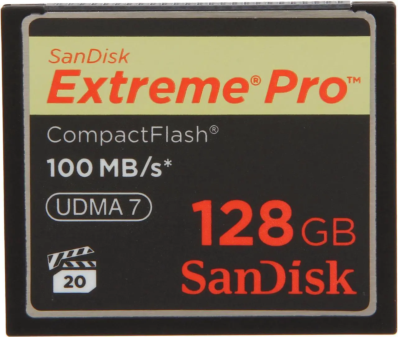 Main image of SanDisk 128GB Compact Flash (CF) Flash Card Model SDCFXP-128G-A91