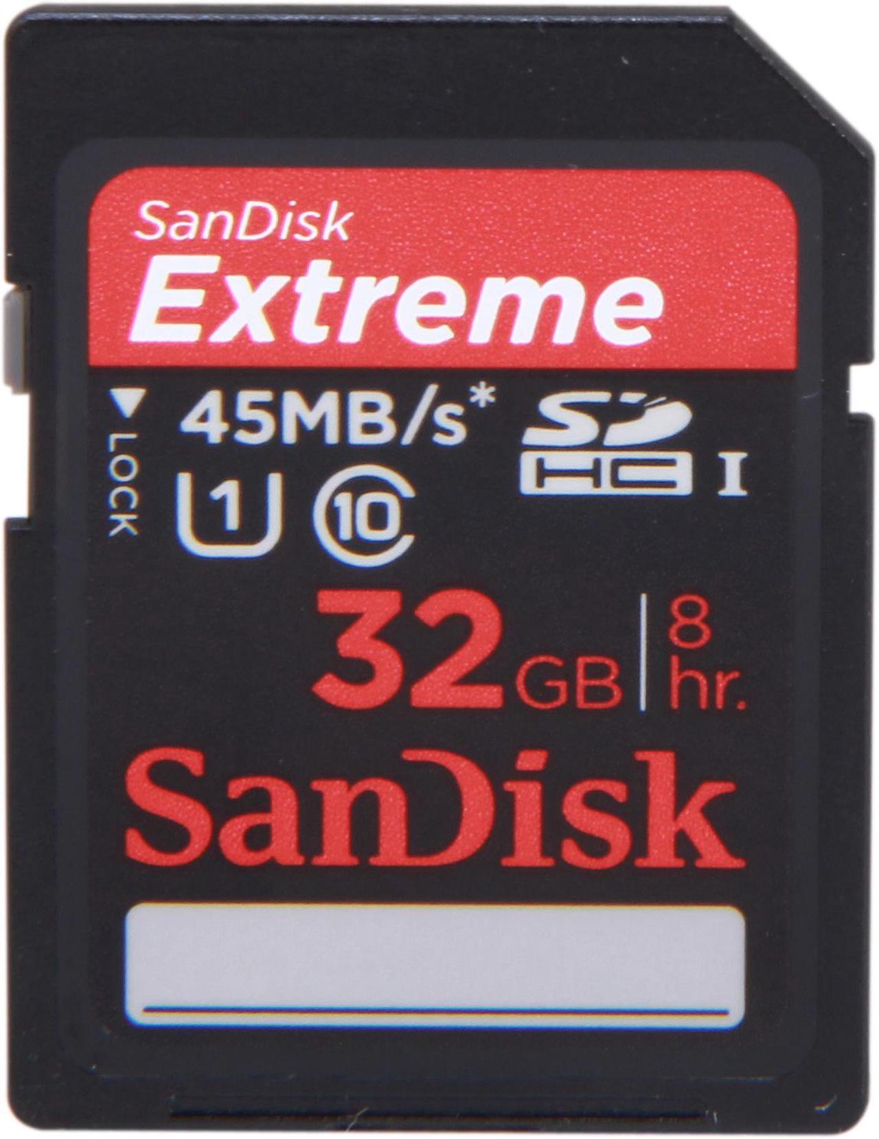 Main image of SanDisk Extreme 32GB SDHC UHS-I Flash Card - Class 10 45MB/S