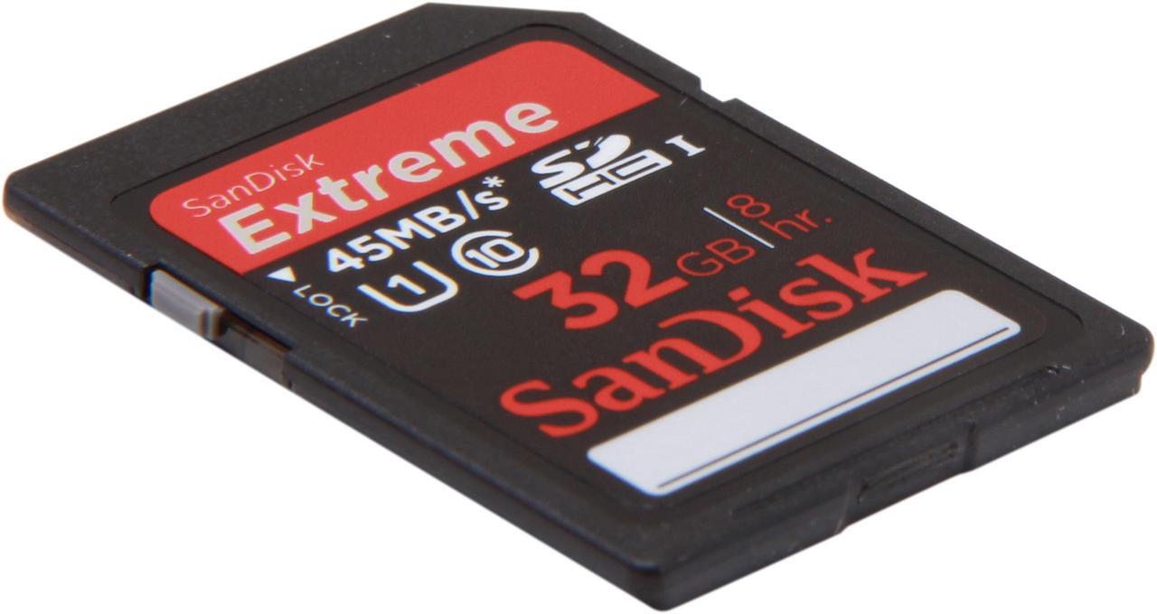 Alt view image 2 of 4 - SanDisk Extreme 32GB SDHC UHS-I Flash Card - Class 10 45MB/S