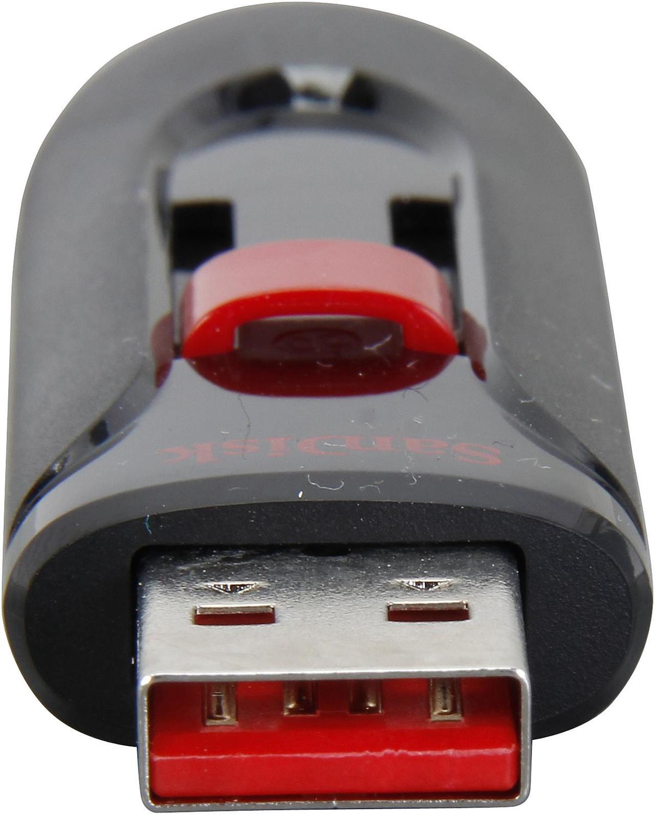 Alt view image 3 of 4 - SanDisk Cruzer Glide 64 GB USB 2.0 Flash Drive - Black, Red