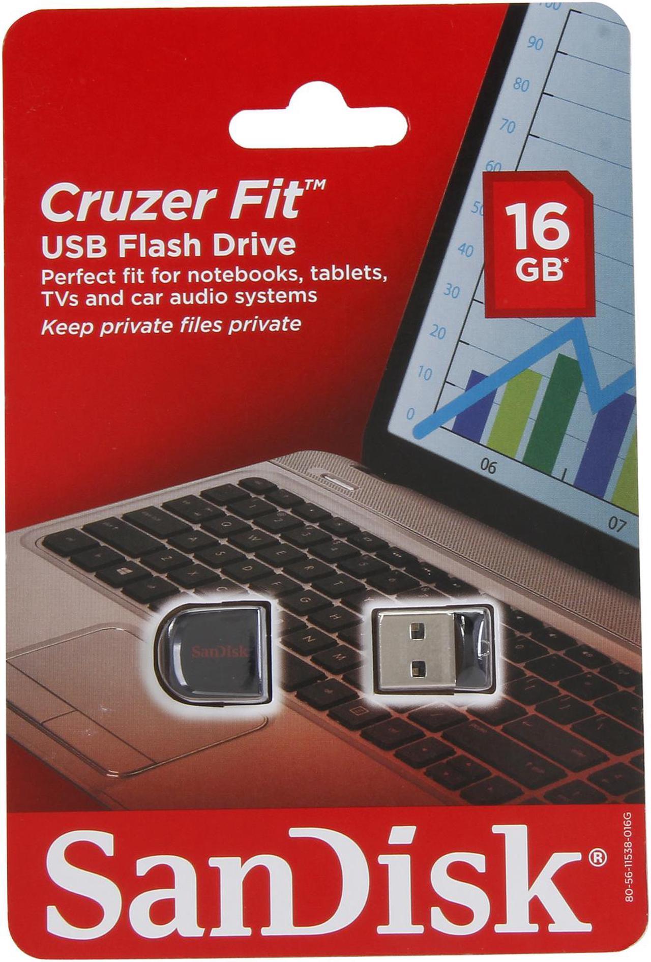 Alt view image 5 of 5 - SanDisk Cruzer Fit 16 GB USB Flash Drive