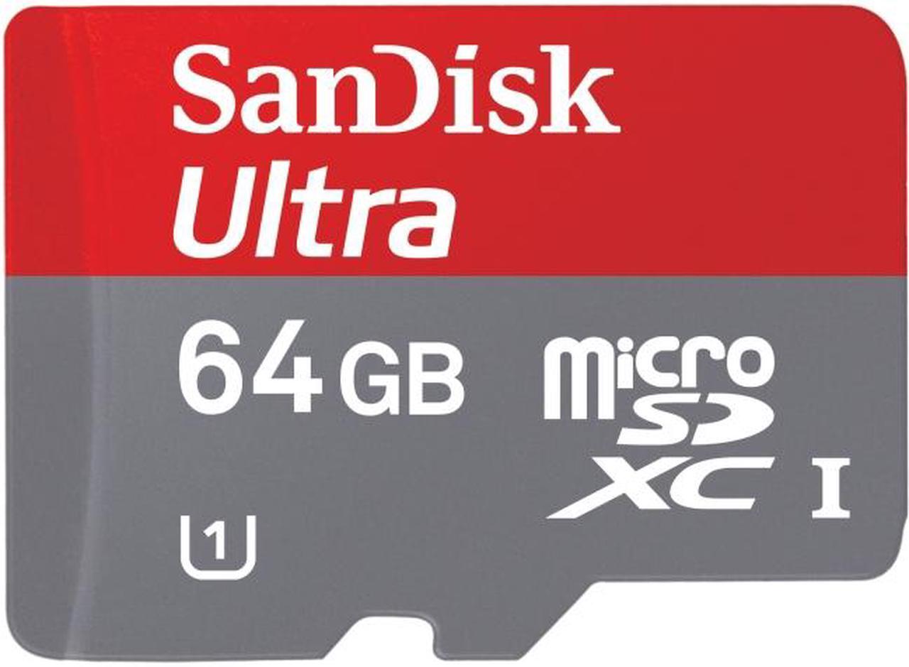 Main image of SanDisk Ultra 64GB Secure Digital Extended Capacity (SDXC) Flash Card With Adapter Model SDSDQUA-064G-A46A