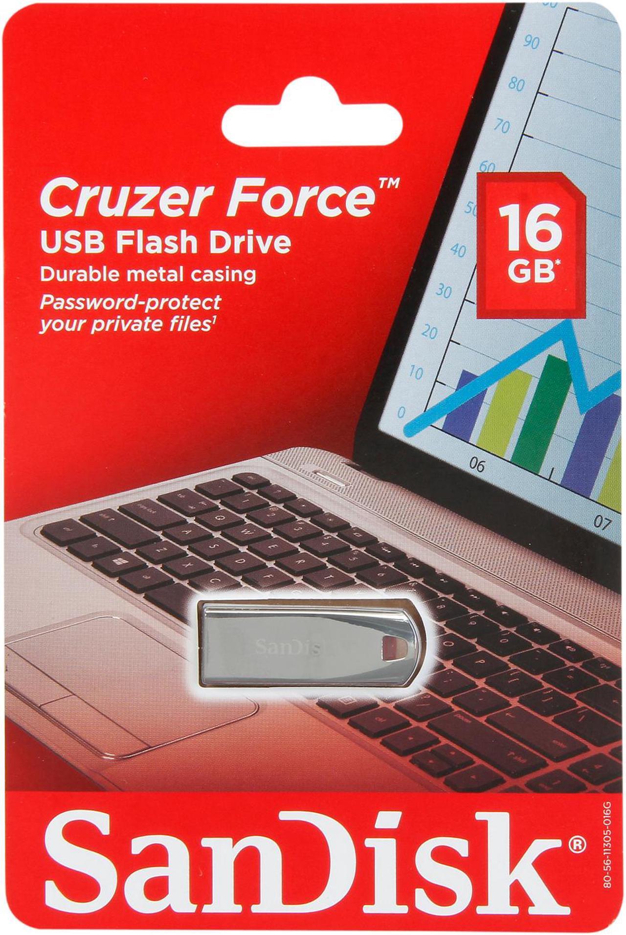 Alt view image 5 of 4 - SanDisk Cruzer Force 16GB USB 2.0 Flash Drive SDCZ71-016G-A46