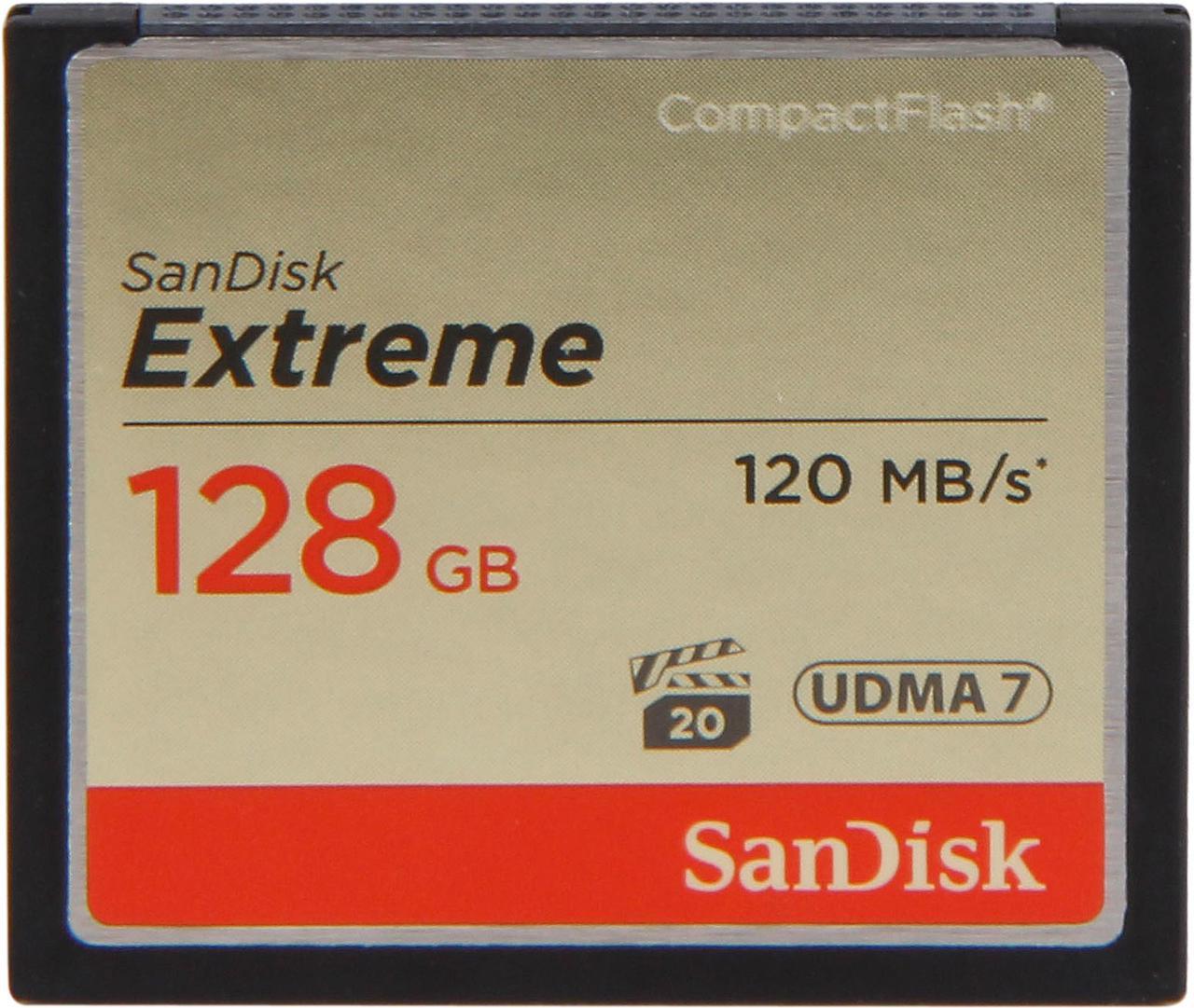 SanDisk 128GB Compact Flash (CF) Memory Card Model SDCFXS-128G-A46