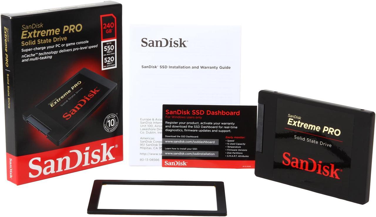 Alt view image 6 of 5 - SanDisk Extreme Pro 2.5" 240GB SATA III MLC Internal Solid State Drive (SSD) SDSSDXPS-240G-G25