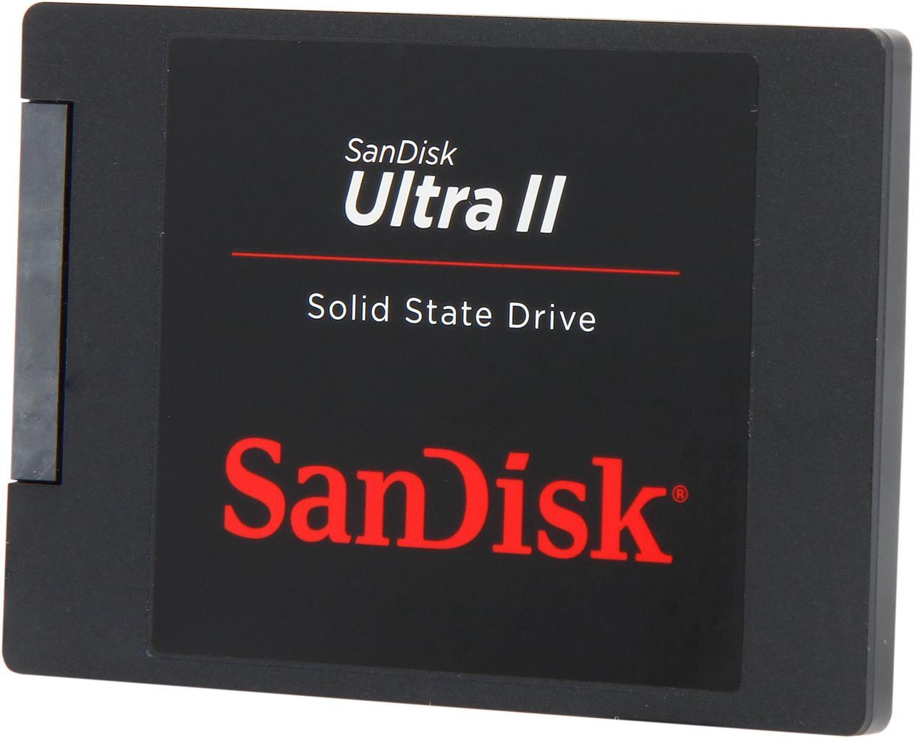 Main image of SanDisk Ultra II 2.5" 240GB SATA III Internal Solid State Drive (SSD) SDSSDHII-240G-G25