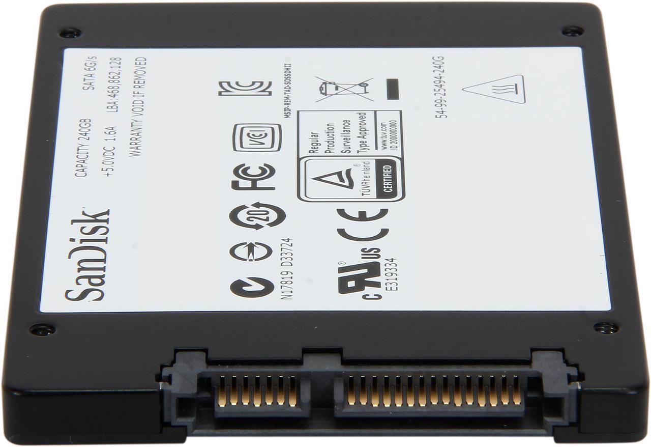 Alt view image 3 of 5 - SanDisk Ultra II 2.5" 240GB SATA III Internal Solid State Drive (SSD) SDSSDHII-240G-G25