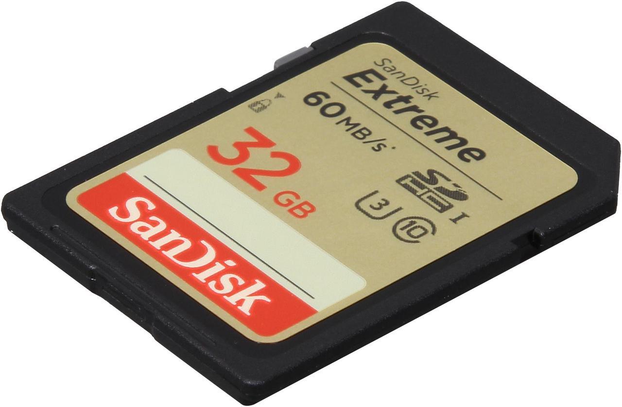 Alt view image 2 of 9 - SanDisk Extreme 32GB Secure Digital High-Capacity (SDHC) Flash Card - Global Model SDSDXN-032G-G46