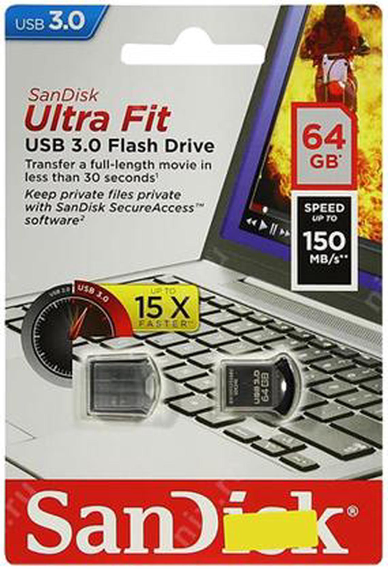 Alt view image 4 of 4 - SanDisk 64GB Ultra Fit CZ43 USB 3.0 Flash Drive, Speed Up to 150MB/s (SDCZ43-064G-GAM46)