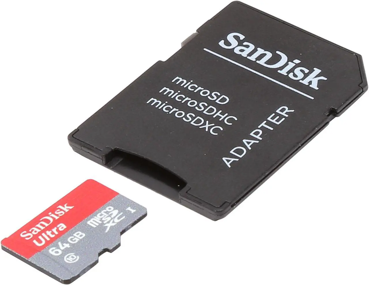 Alt view image 2 of 4 - SanDisk Ultra 64GB microSDXC Flash Card Model SDSDQUIN-064G-G4