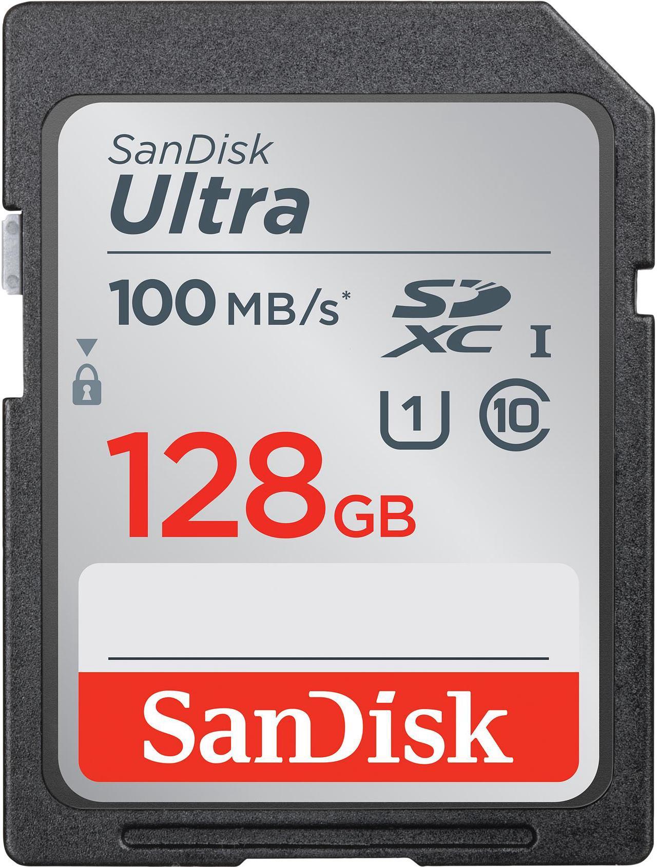 SanDisk 128GB Ultra SDXC UHS-I/Class 10 Memory Card, Speed Up to 100MB/s (SDSDUNR-128G-GN6IN)