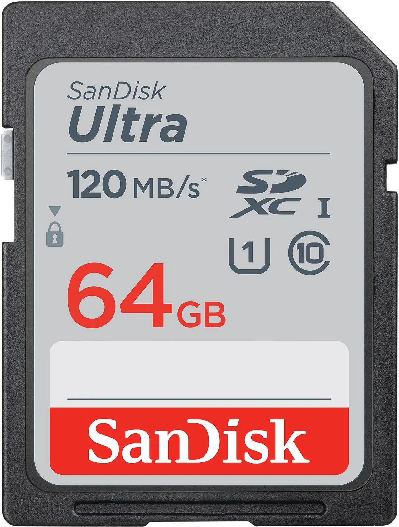 Main image of SanDisk 64GB Ultra SDXC UHS-I / Class 10 Memory Card, Speed Up to 120MB/s (SDSDUN4-064G-GN6IN)