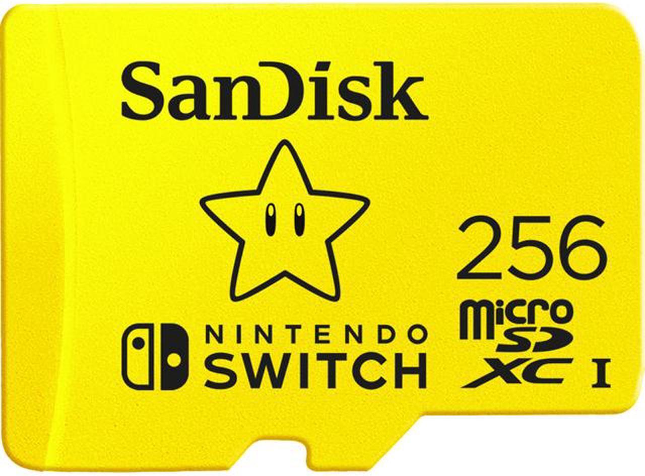 Main image of SanDisk and Nintendo Cobranded MicroSDXC SQXAO 256GB U3 C10 UHS-1 100mb/S R 90MB/s W Flash Card