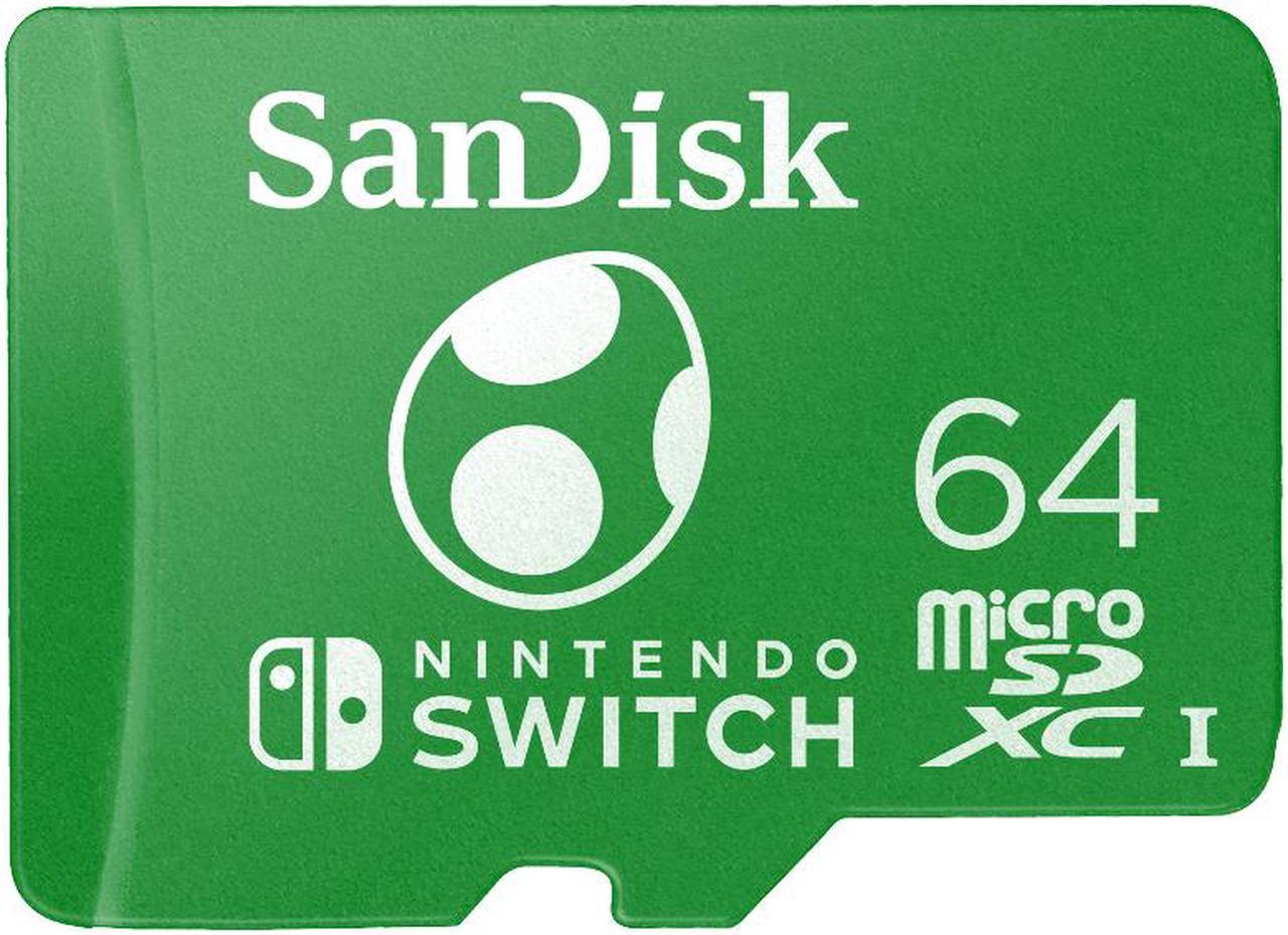 SanDisk 64GB microSDXC UHS-I for Nintendo Switch, Speed Up to 100MB/s (SDSQXAO-064G-GN6ZN)