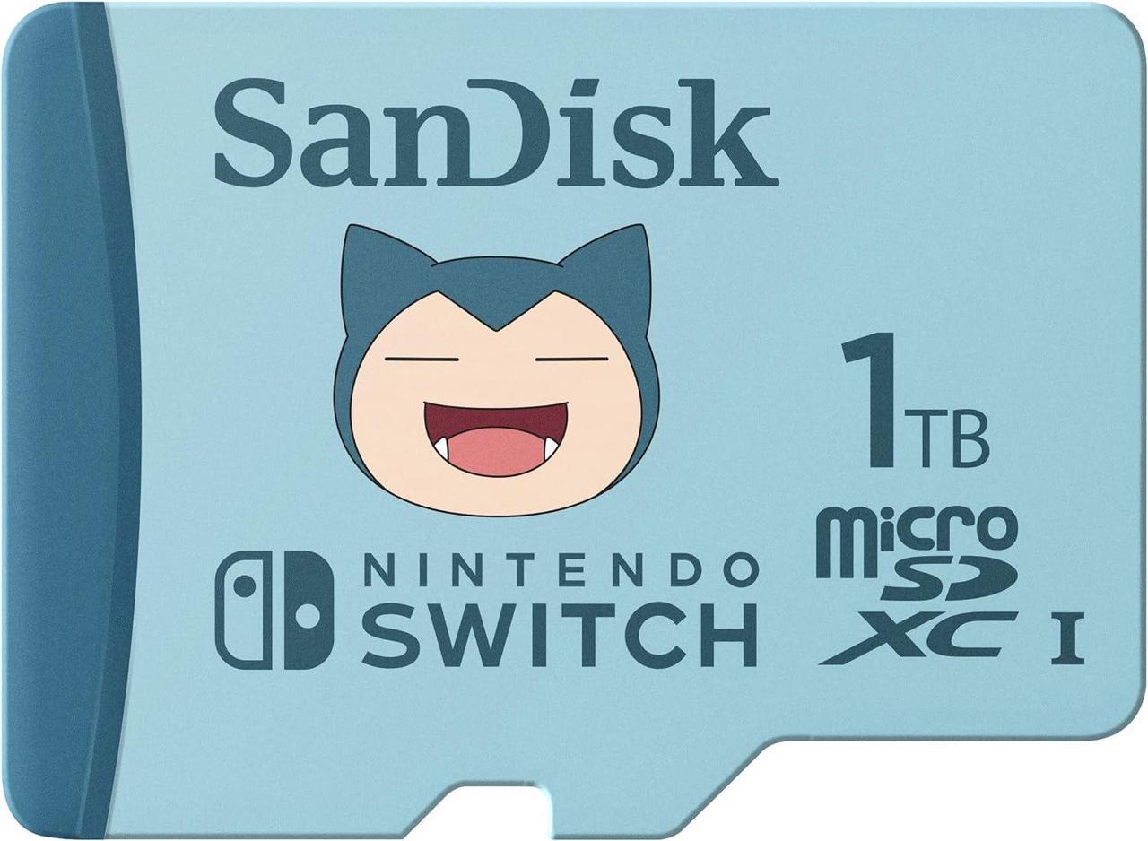 SanDisk Pokémon 1TB microSDXC Flash Card for Nintendo Switch Model SDSQXAO-1T00-GN6ZK