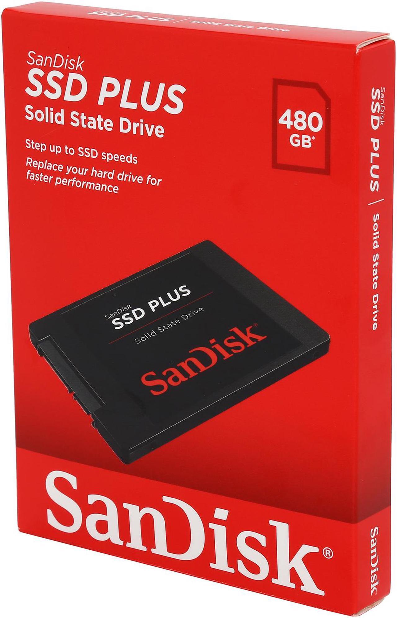 Alt view image 3 of 3 - SanDisk SSD PLUS 2.5" 480GB SATA III Internal Solid State Drive (SSD) SDSSDA-480G-G25