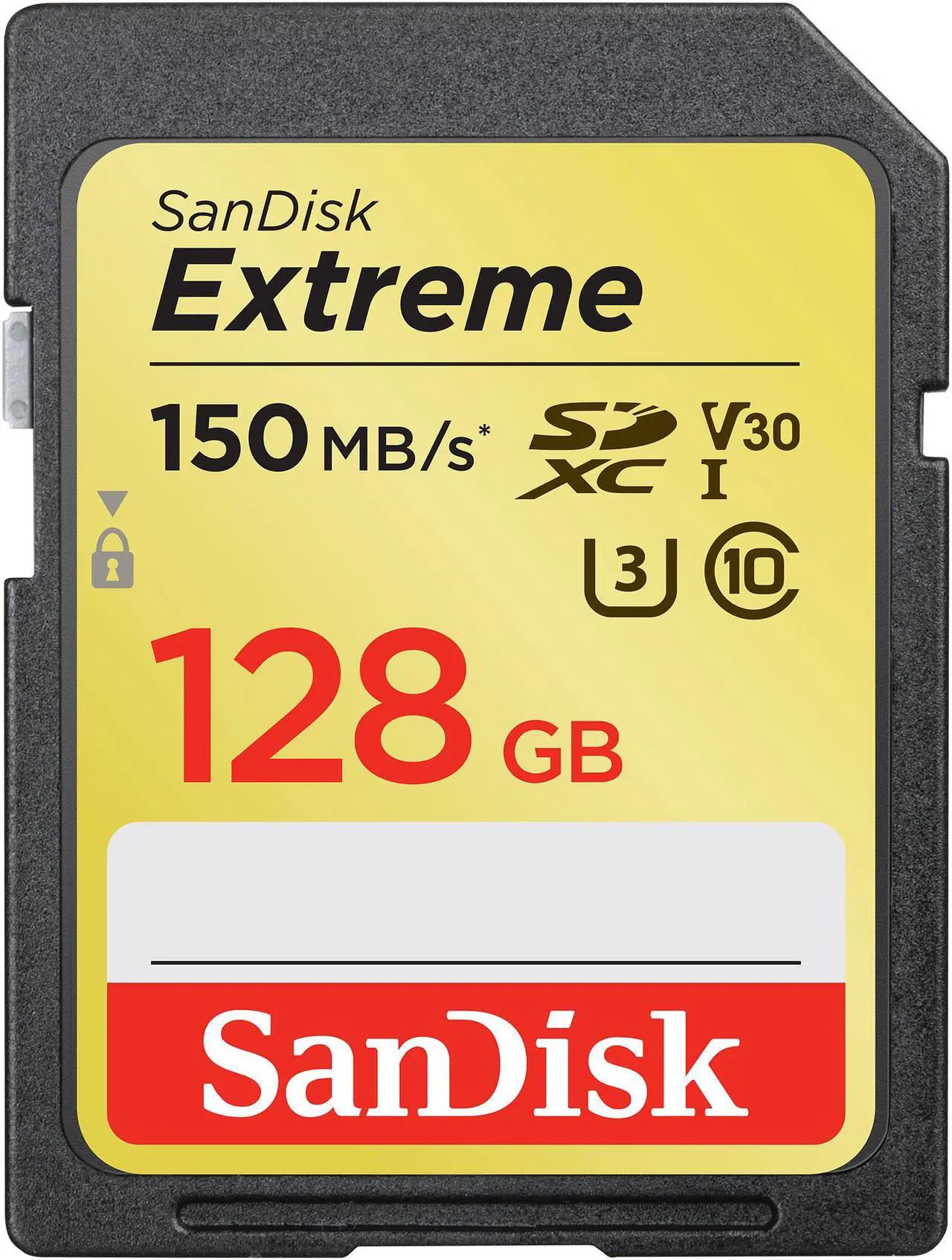 Main image of SanDisk 128GB Extreme SDXC UHS-I/U3 Class 10 V 30 Memory Card, Speed Up to 150MB/s (SDSDXV5-128G-GNCIN)