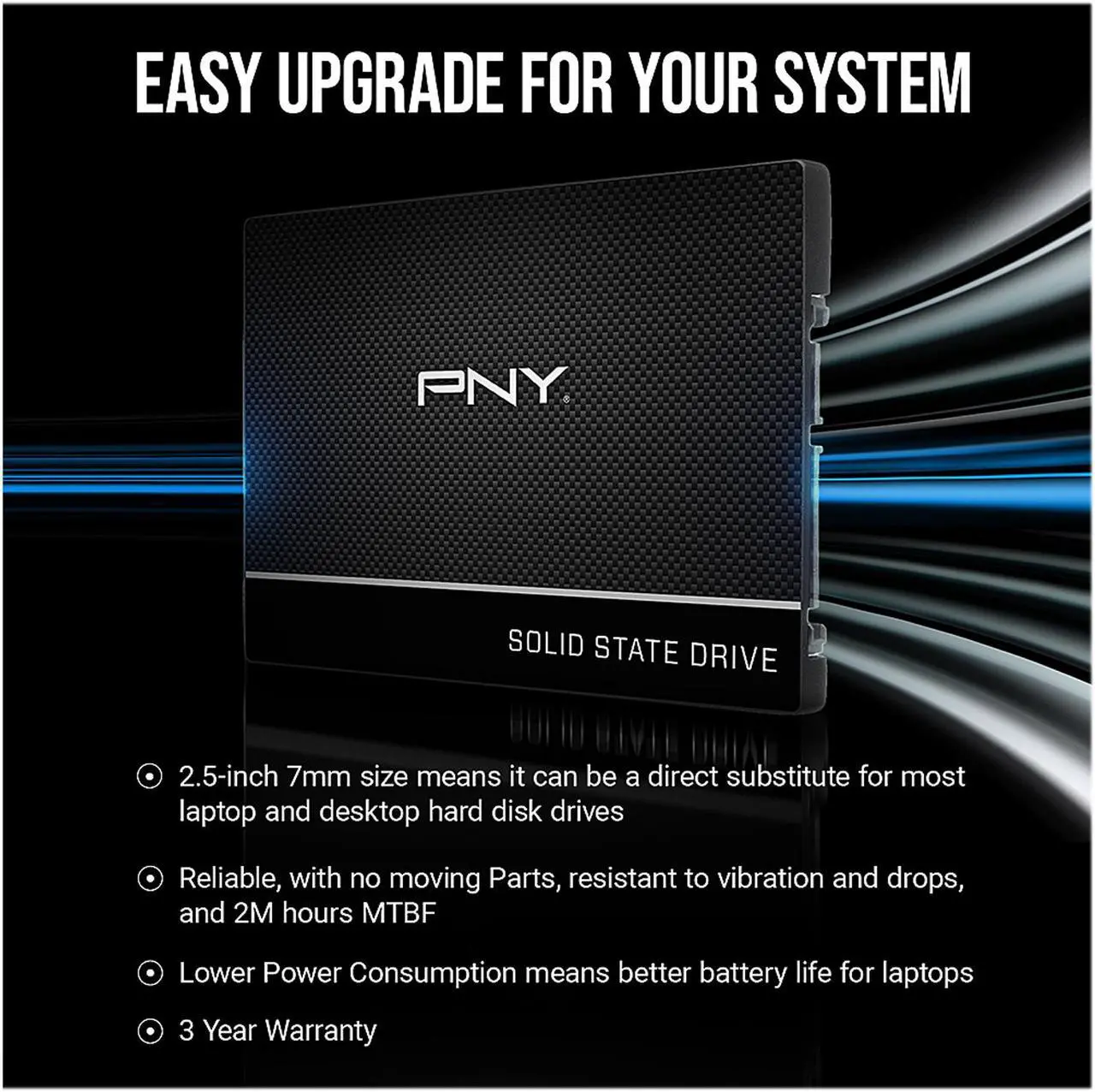 Alt view image 8 of 15 - PNY CS900 240GB 2.5" SATA III INTERNAL Solid State Drive (SSD) - SSD7CS900-240-RB