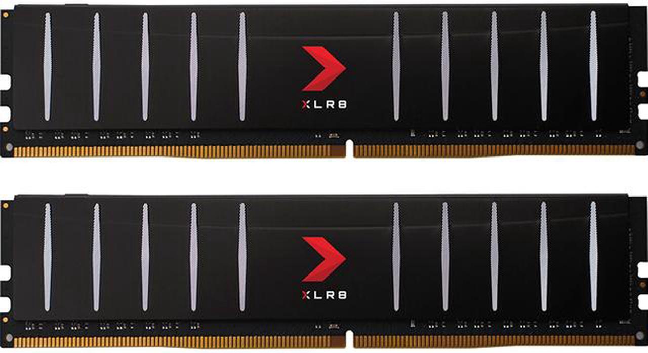 PNY XLR8 Low Profile 16GB (2 x 8GB) 288-Pin PC RAM DDR4 3200 (PC4 25600) Memory (Desktop Memory) Model MD32GK2D4320016LP