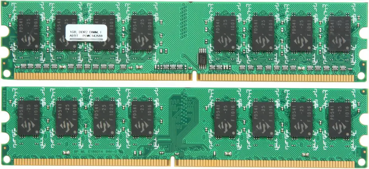 Alt view image 2 of 3 - PNY OPTIMA 2GB (2 x 1GB) DDR2 800 (PC2 6400) Dual Channel Kit Desktop Memory Model MD2048KD2-800