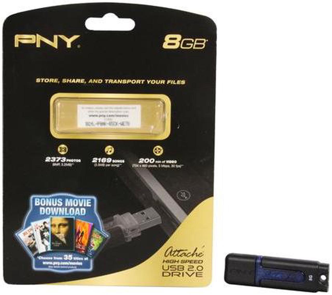 Alt view image 5 of 5 - PNY Attaché 8GB Flash Drive (USB2.0 Portable) P-FD8GBATT2-EF