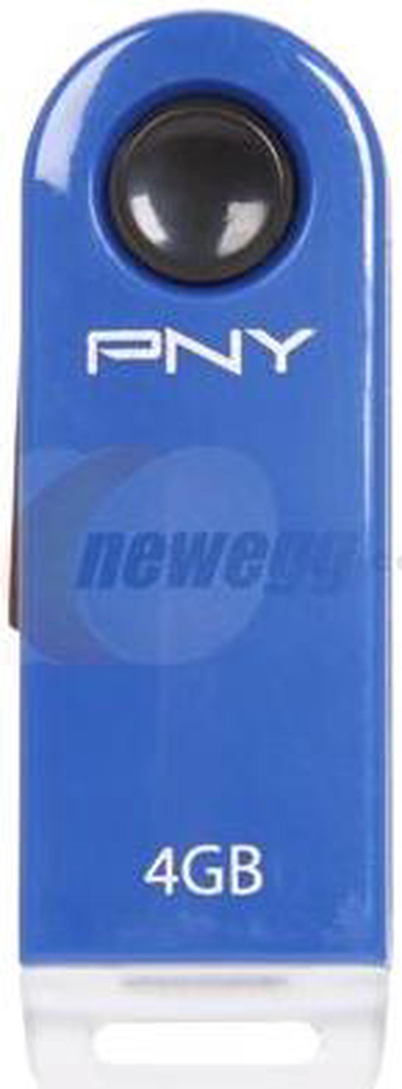 Alt view image 2 of 4 - PNY Micro Swing Attaché 4GB USB 2.0 Flash Drive (Dark Blue) P-FDU4GB-EF/DBLU