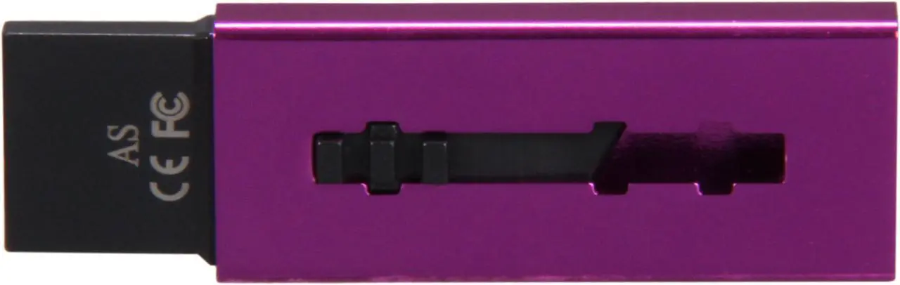 Alt view image 4 of 5 - PNY Clip-On Attaché 4GB USB 2.0 Flash Drive (Purple) P-FDU4GBCL-EF/PRP