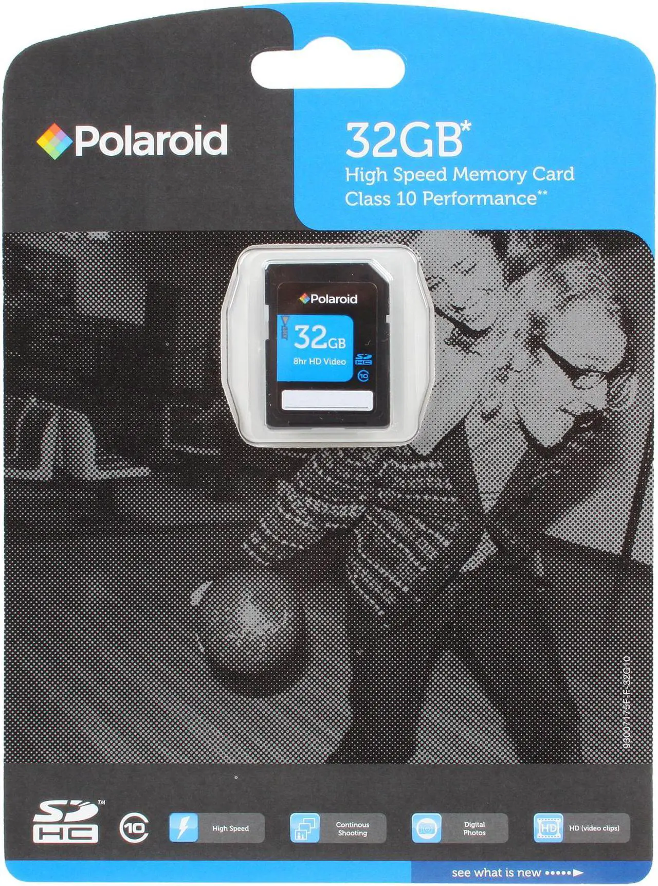Alt view image 4 of 4 - PNY Polaroid 32GB Secure Digital High-Capacity (SDHC) Flash Card Model P-SDHC32G10-EFPOL
