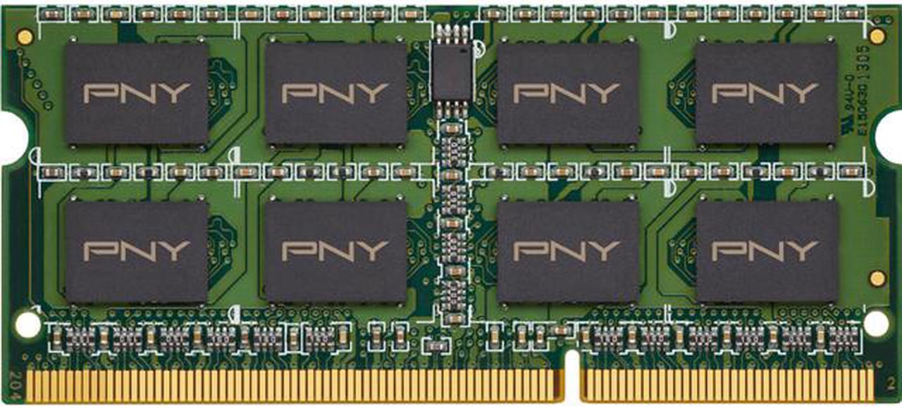 Main image of PNY NHS 8GB 204-Pin DDR3 SO-DIMM DDR3L 1600 (PC3L 12800) Laptop Memory Model MN8GSD31600LV