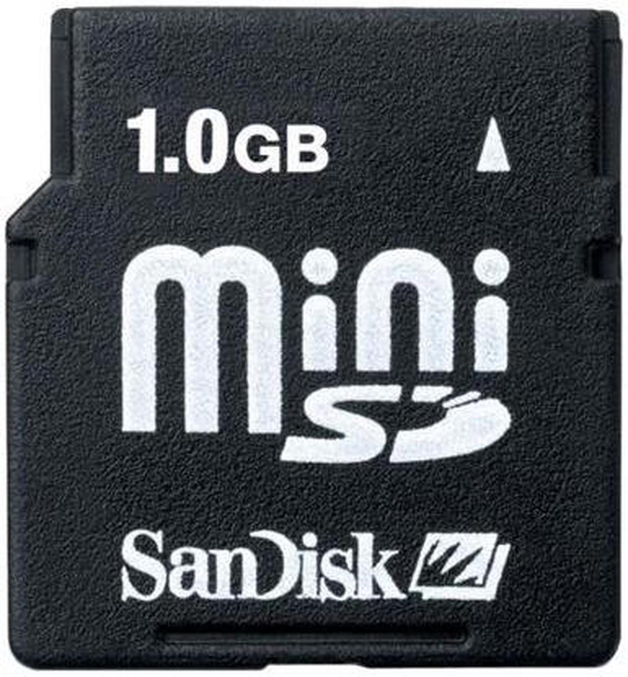 Main image of SanDisk 1GB MiniSD Flash Card Model SDSDM-1024-A10M