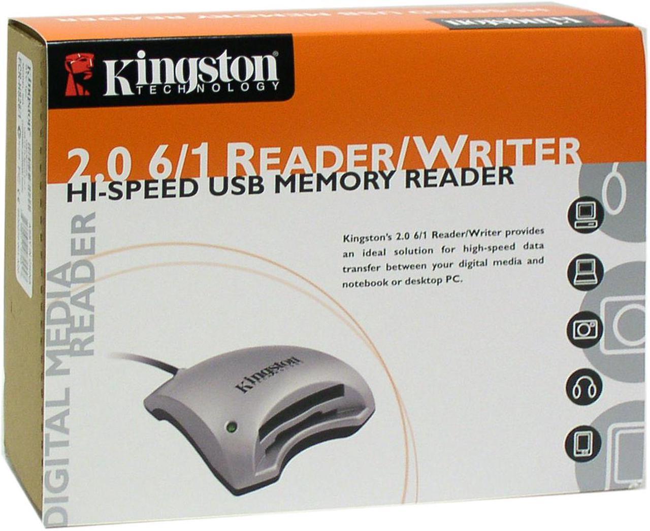 Alt view image 3 of 3 - Kingston FCR-HS26/1 6-in-1 USB 2.0 External Card Reader/Writer