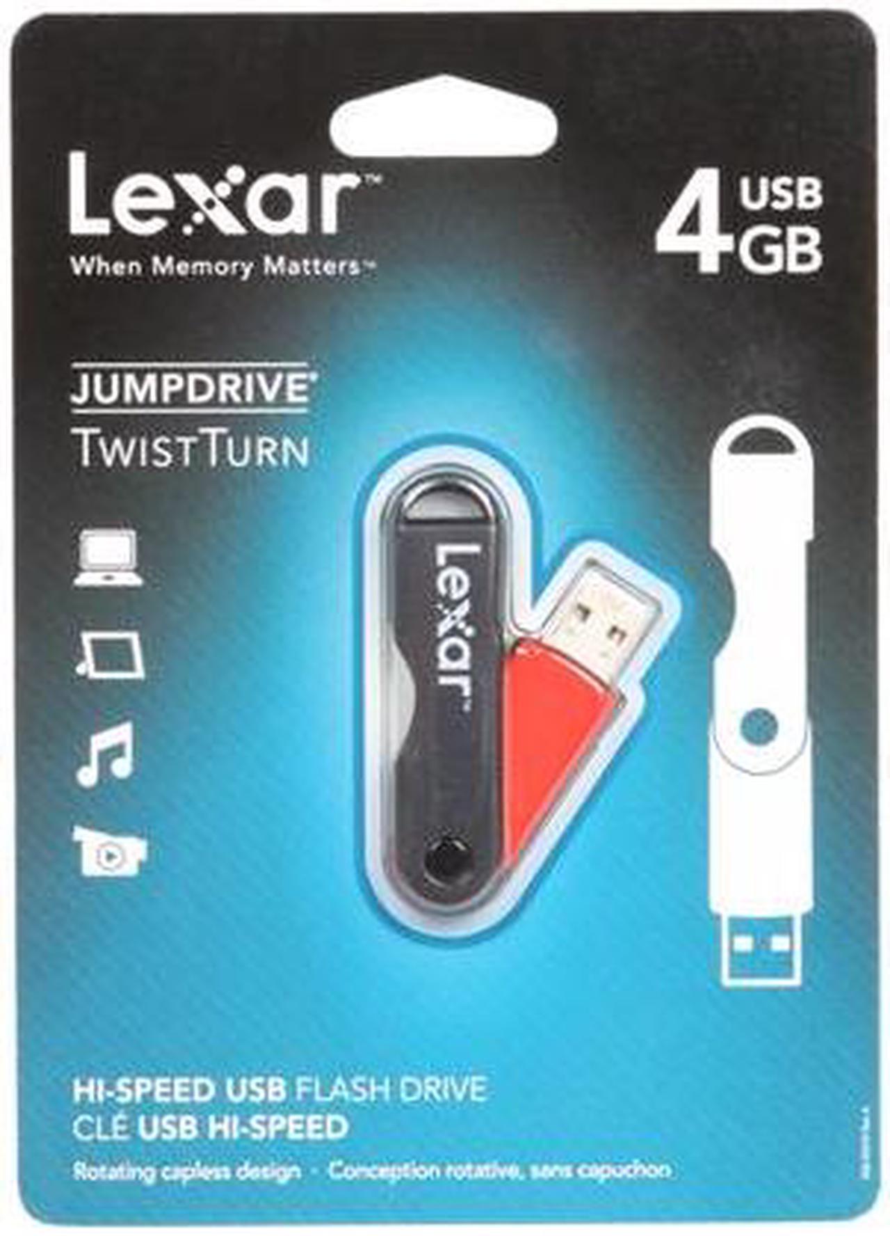 Alt view image 4 of 4 - Lexar JumpDrive TwistTurn 4GB USB 2.0 Flash Drive LJDTT4GBASBNA
