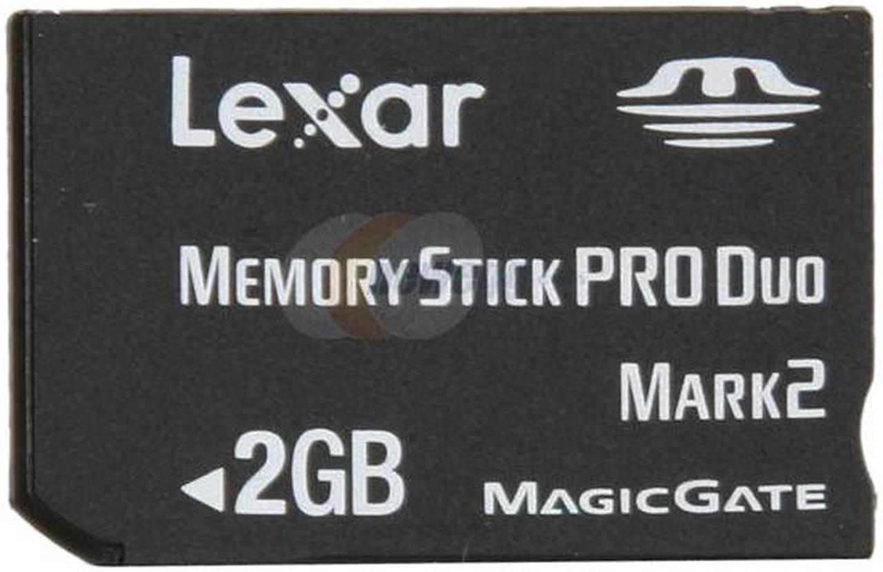 Lexar Platinum II 2GB Memory Stick Pro Duo (MS Pro Duo) Flash Card Model LMSPD2GBBSBNA