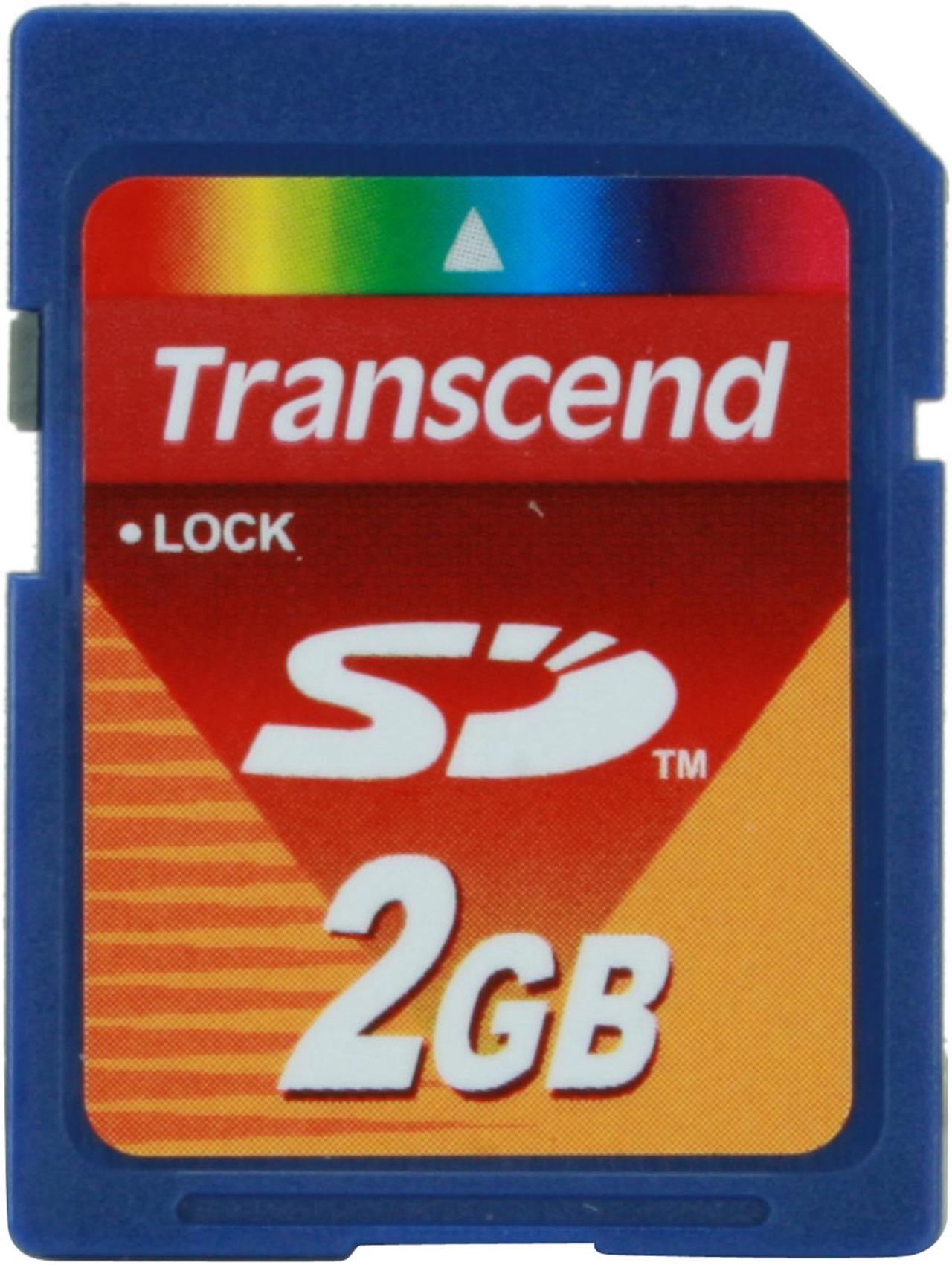 Transcend 2GB Secure Digital (SD) Flash Card Model TS2GSDC