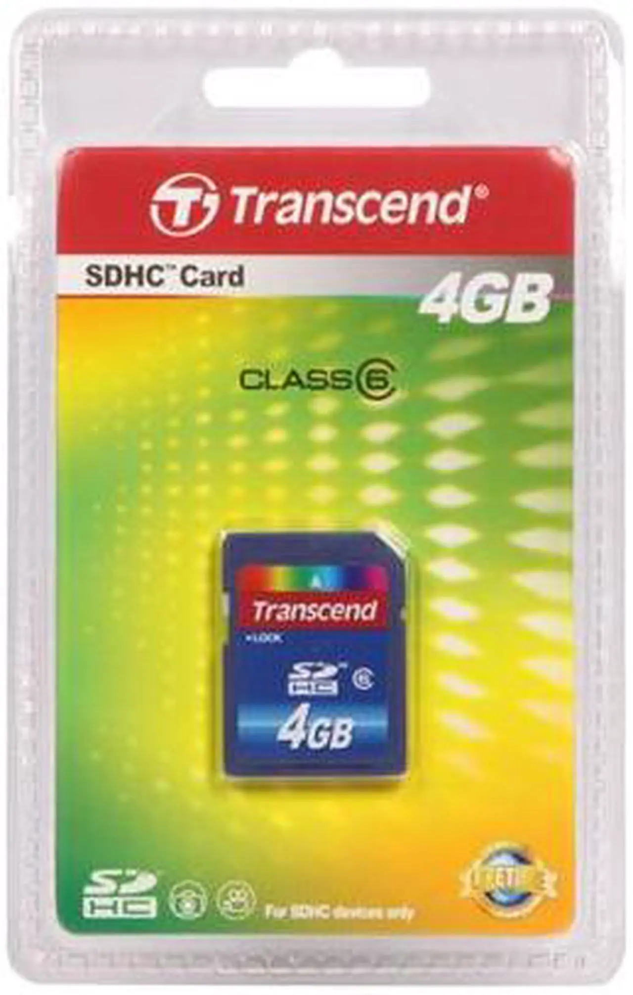 Alt view image 3 of 3 - Transcend 4GB Secure Digital high-Capacity(SDHC) Class 6 Flash card Model TS4GSDHC6