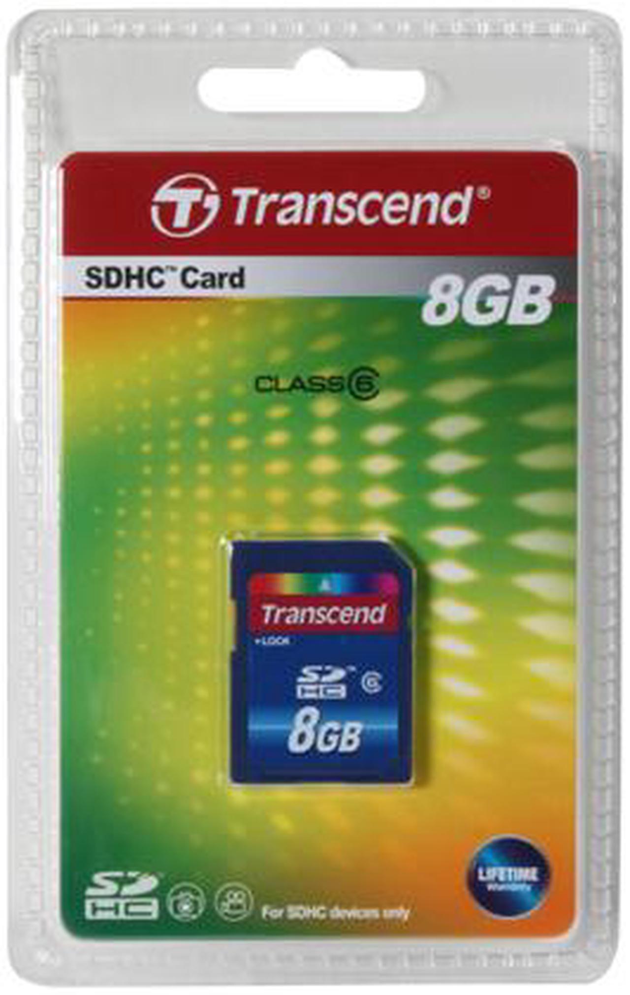 Alt view image 5 of 5 - Transcend 8GB Secure Digital High-Capacity (SDHC) Flash Card Model TS8GSDHC6