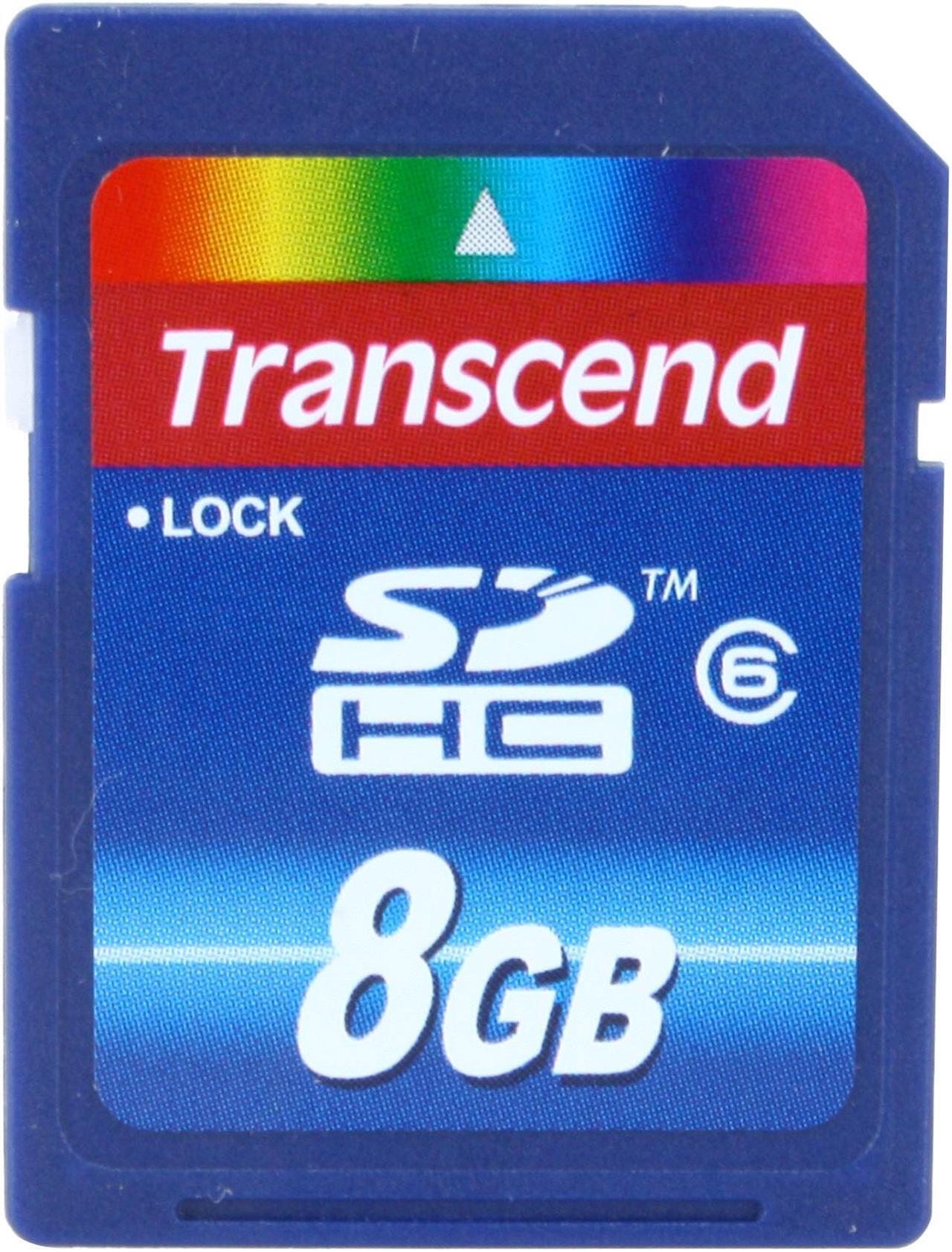 Main image of Transcend 8GB Secure Digital High-Capacity (SDHC) Flash Card Model TS8GSDHC6
