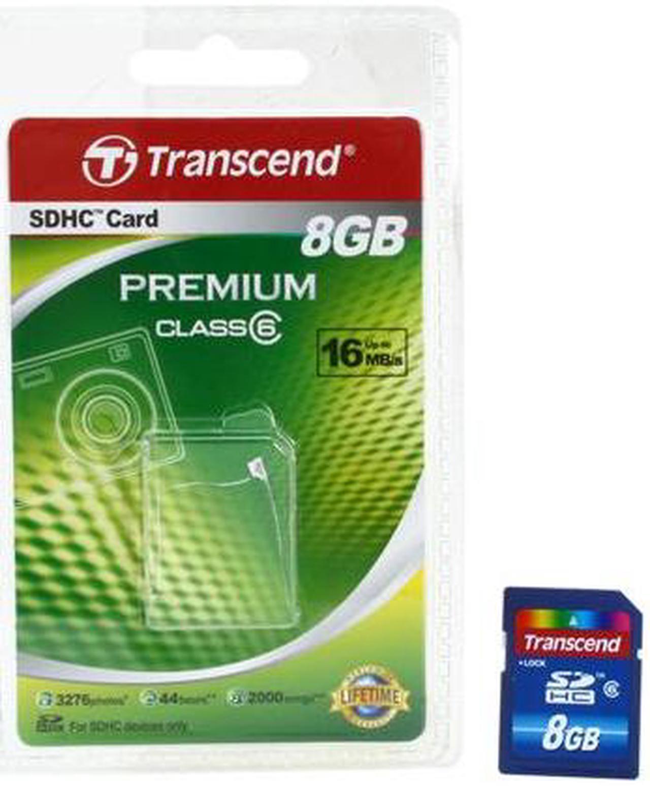 Alt view image 4 of 5 - Transcend 8GB Secure Digital High-Capacity (SDHC) Flash Card Model TS8GSDHC6