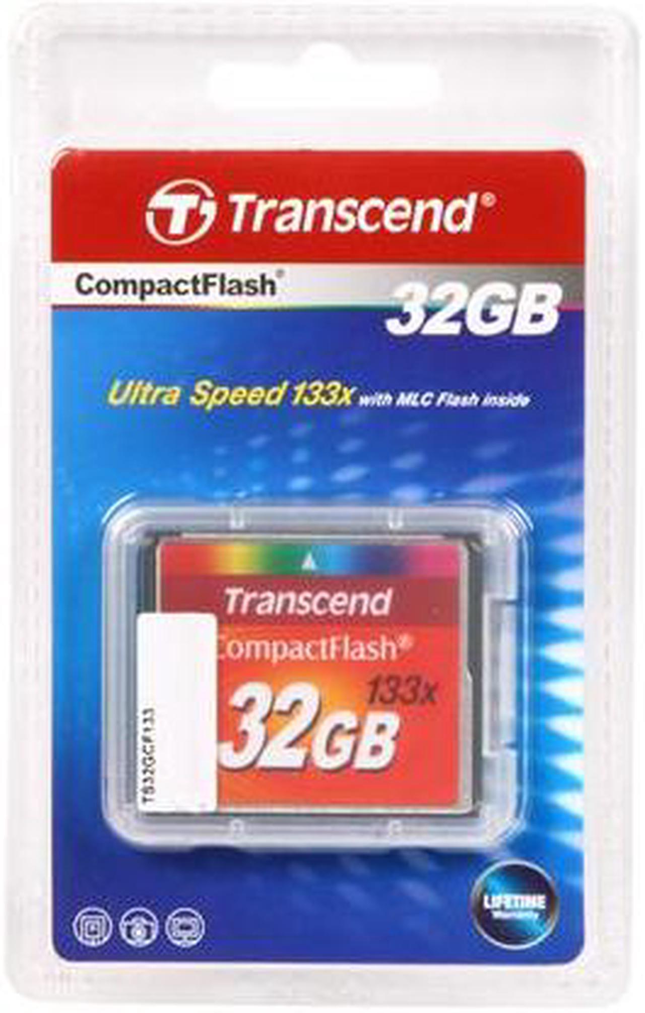 Alt view image 5 of 5 - Transcend 32GB Compact Flash (CF) Flash Card Model TS32GCF133