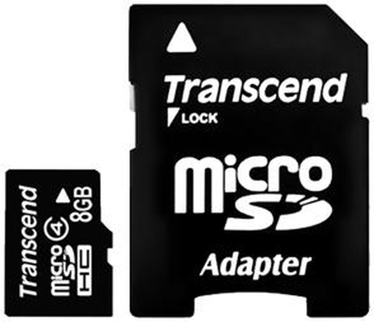 Main image of Transcend 8GB microSDHC Flash Card Model TS8GUSDHC4