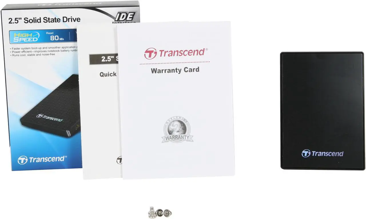 Alt view image 5 of 5 - Transcend 2.5" 64GB PATA MLC Internal Solid State Drive (SSD) TS64GSSD25-M