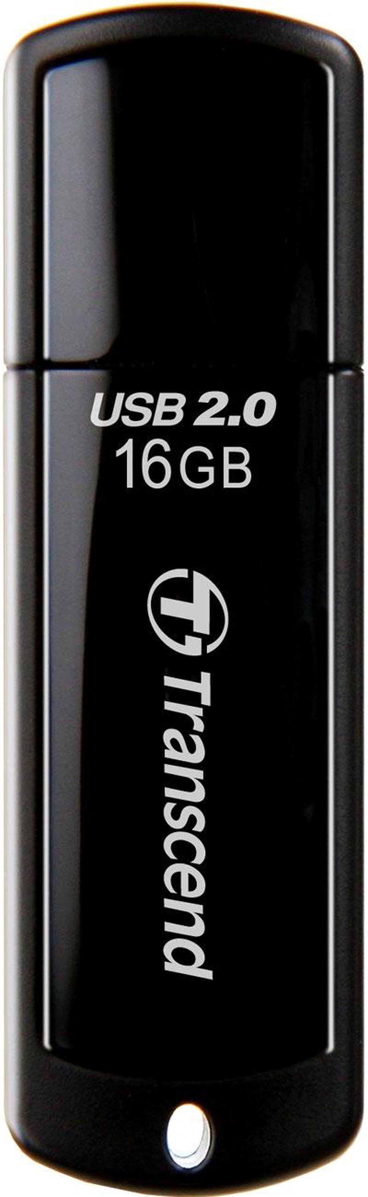 Transcend JetFlash 350 16 GB USB 2.0 Flash Drive - Black